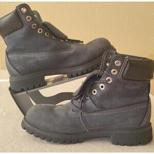 Timberland 6" Waterproof Boots "Waterville" Navy Blue Nubuck 241192 Men's Size 7